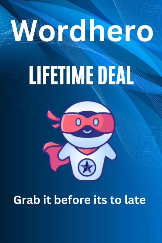 wordhero lifetime deal page