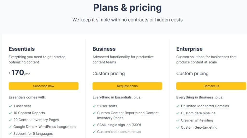 clearscope pricing