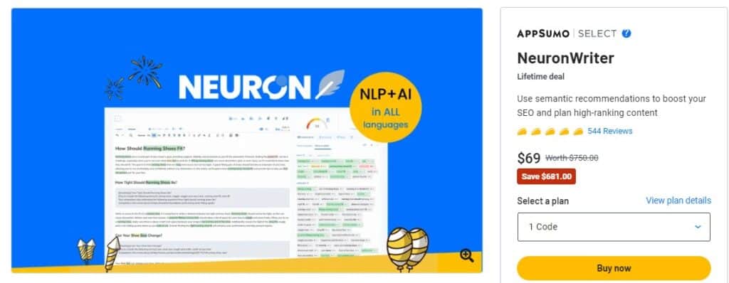 neuron writer lifetime deal