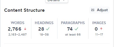 content structure