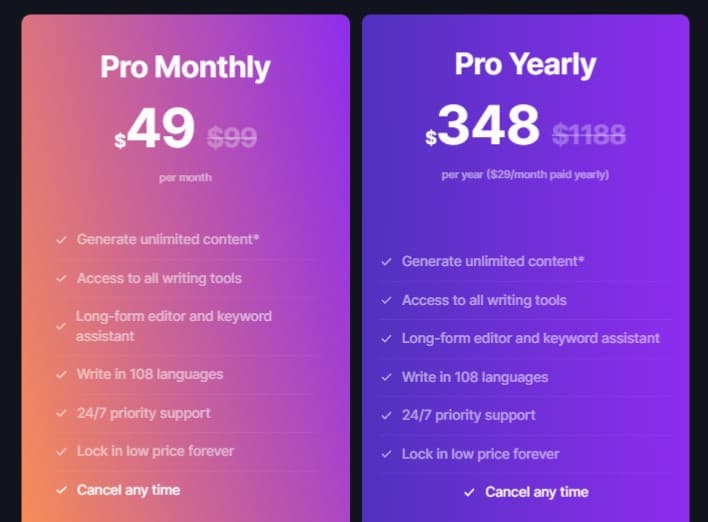 wordhero monthly plan