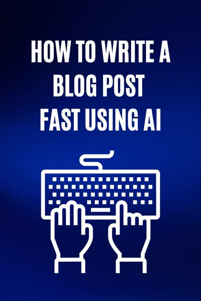 how to write a blog post faster
