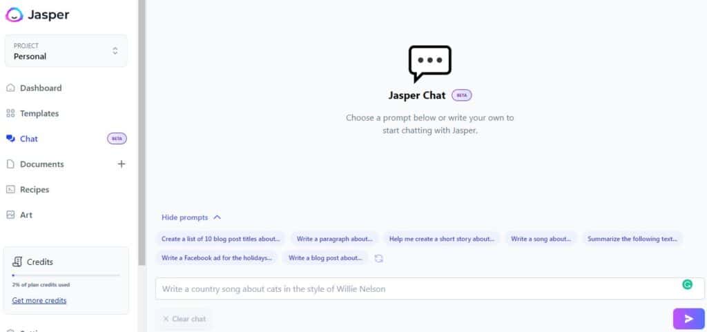 jasper chat
